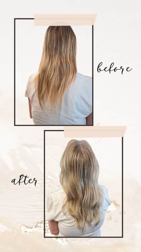 Före och efter blondin